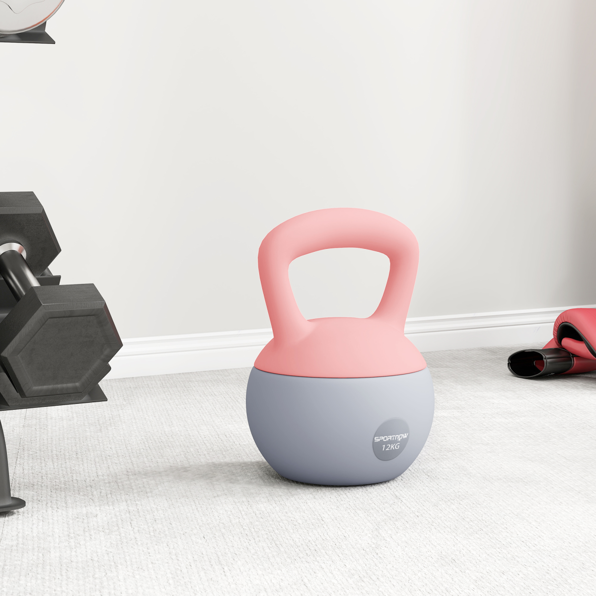 cortex-london-windsor-12kg-pink-grey-kettlebell-soft-body-flat-base