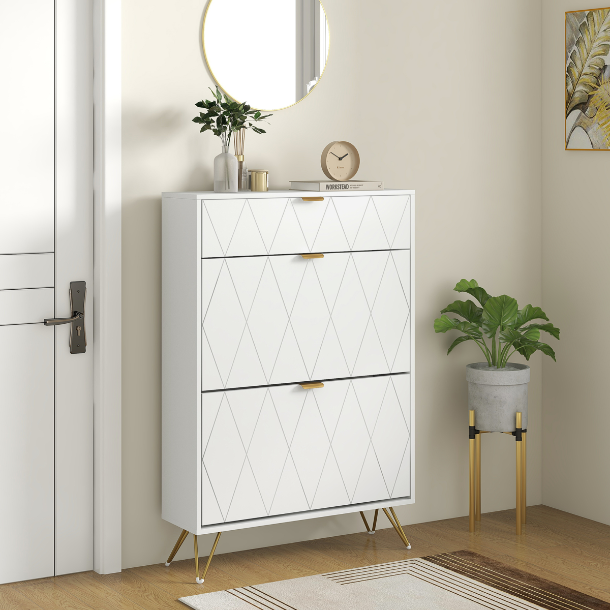 cortex-london-yorkminster-slim-shoe-storage-cabinet-white