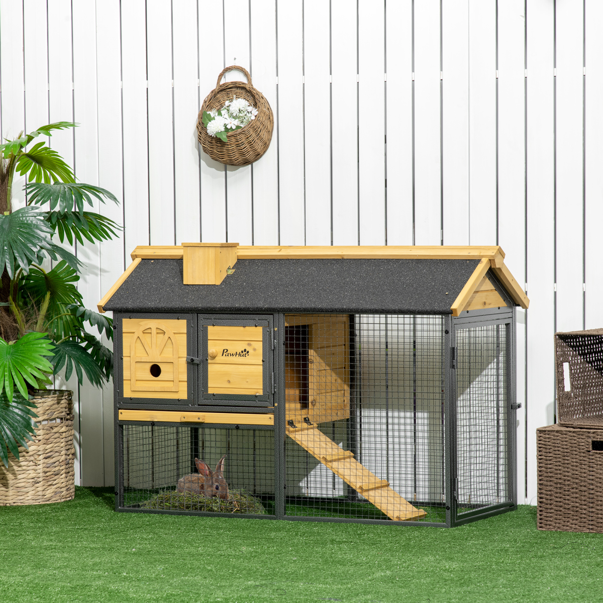 cortex-london-windsor-pawhut-outdoor-rabbit-hutch-run