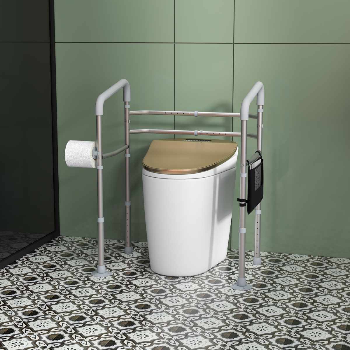 cortex-london-windsor-adjustable-toilet-safety-frame-storage-padded-arms