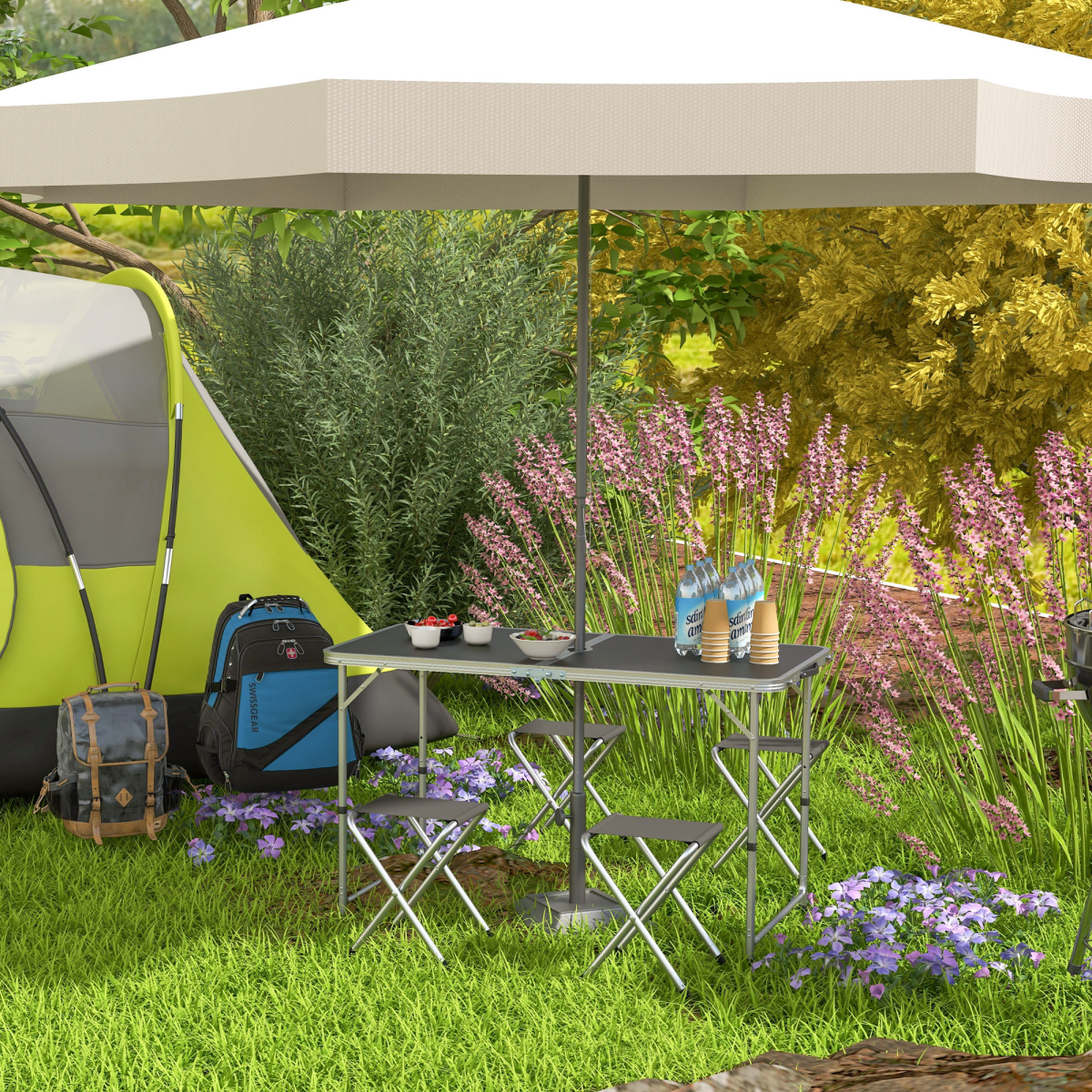 cortex-london-windsor-folding-camping-table-four-chairs-black-silver