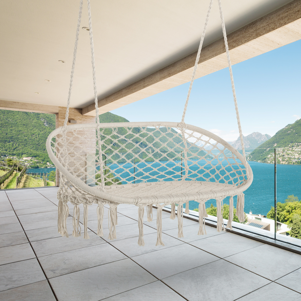 cortex-london-windsor-cotton-rope-hammock-chair-cream-white-metal-frame