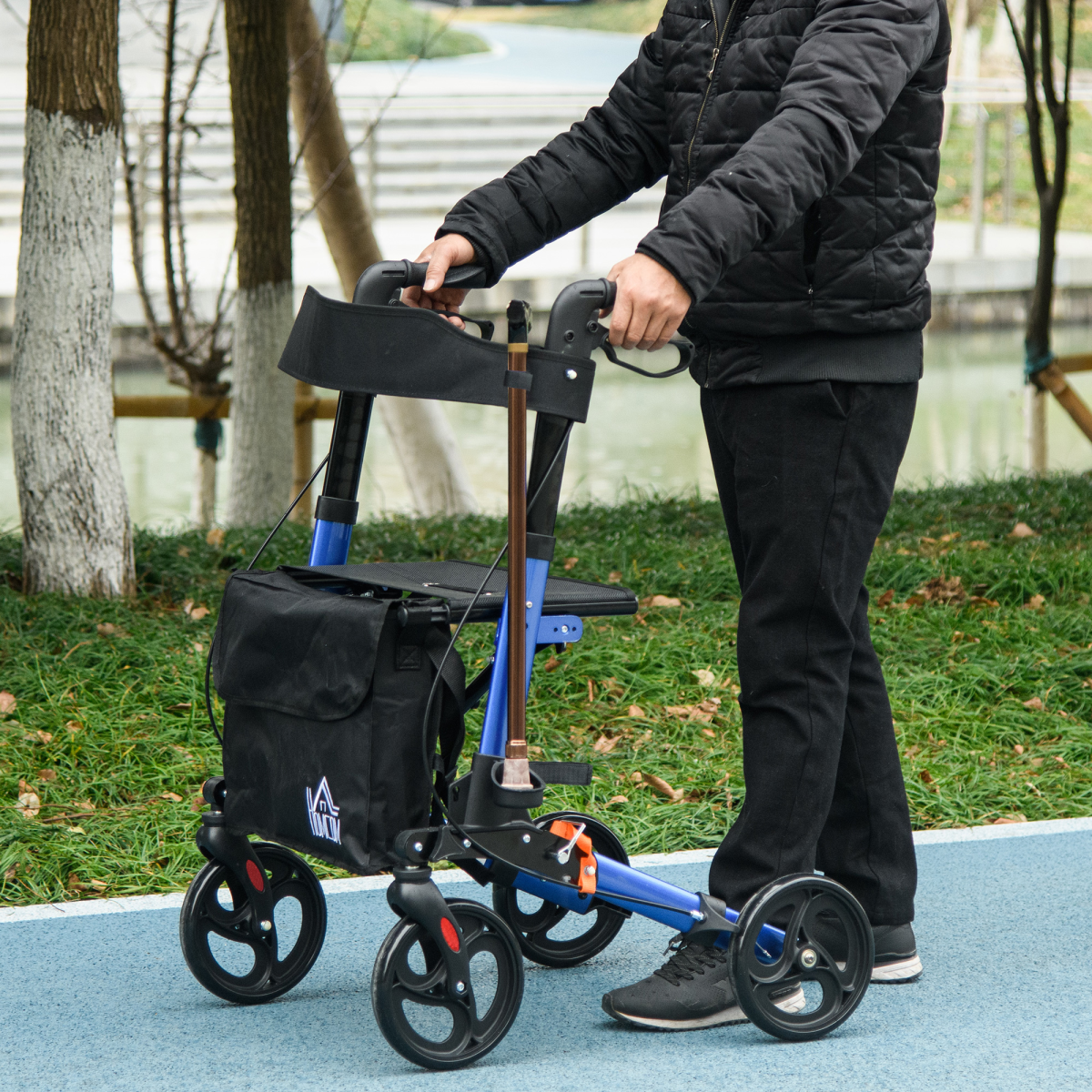 cortex-london-windsor-blue-four-wheel-rollator-walker-with-seat