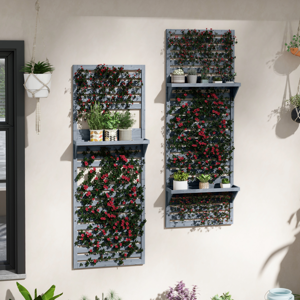 cortex-london-windsor-wall-mounted-plant-stands-set-of-2-with-trellis