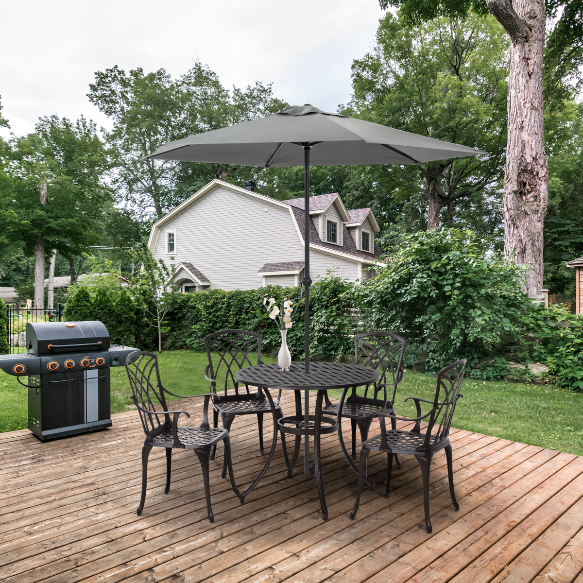 cortex-london-windsor-cast-aluminium-four-seater-garden-dining-set-brown