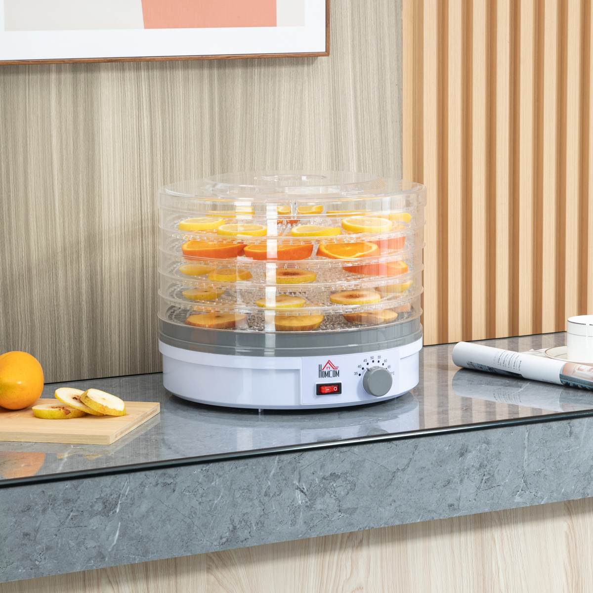 cortex-london-windsor-five-tier-stainless-steel-food-dehydrator-245w