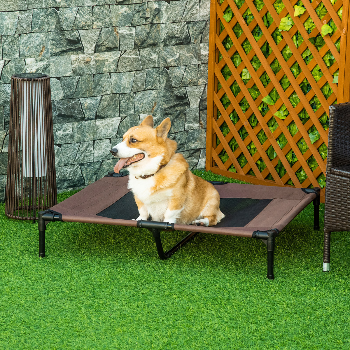 cortex-london-windsor-elevated-pet-bed-metal-frame-texteline-mesh