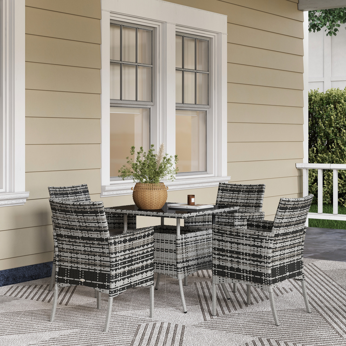 cortex-london-windsor-four-seater-rattan-garden-dining-set-grey