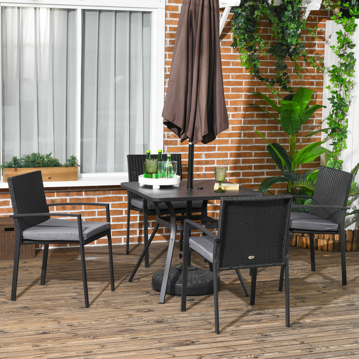 cortex-london-windsor-four-seater-rattan-garden-dining-set-black