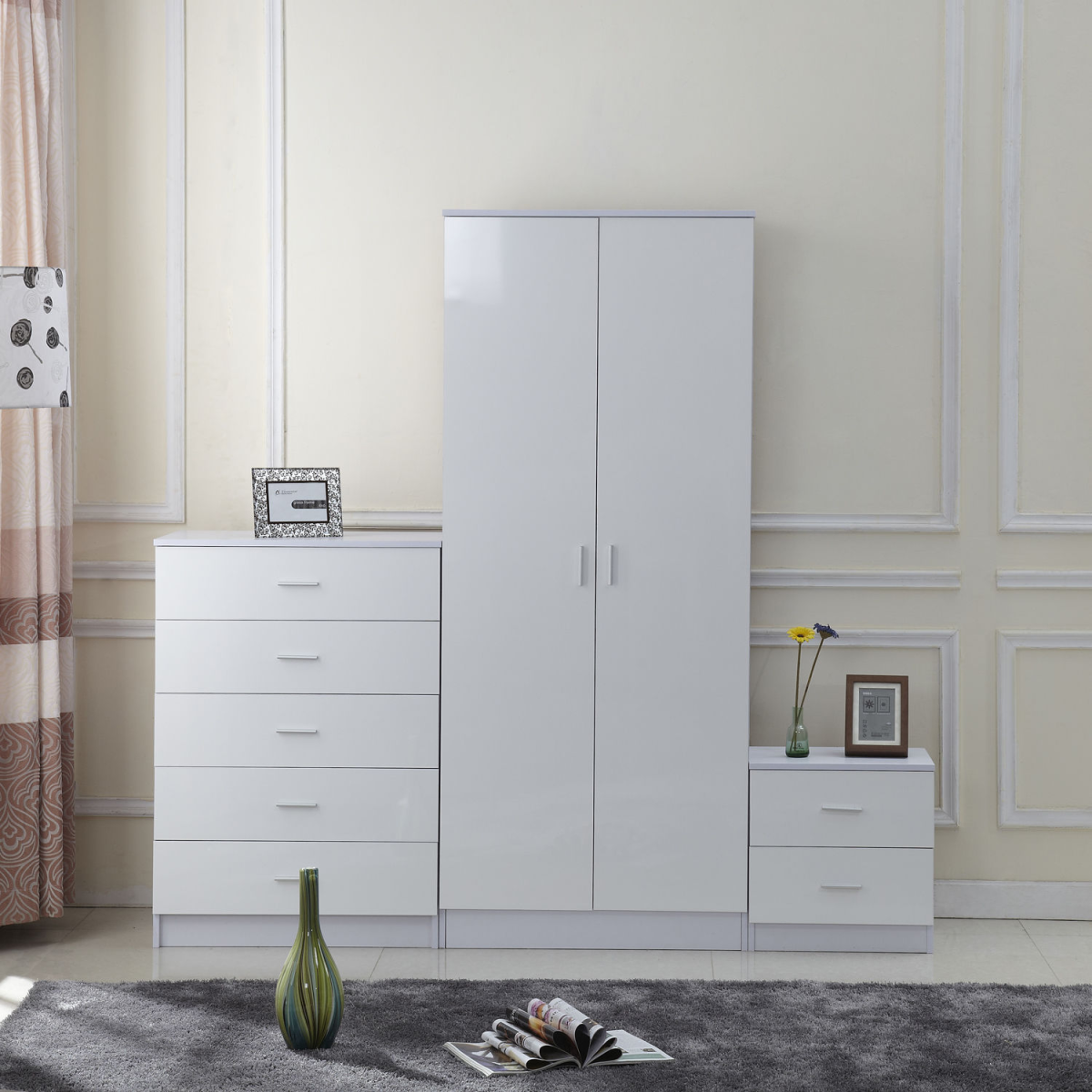 cortex-london-windsor-white-high-gloss-wardrobe-chest-bedside-set