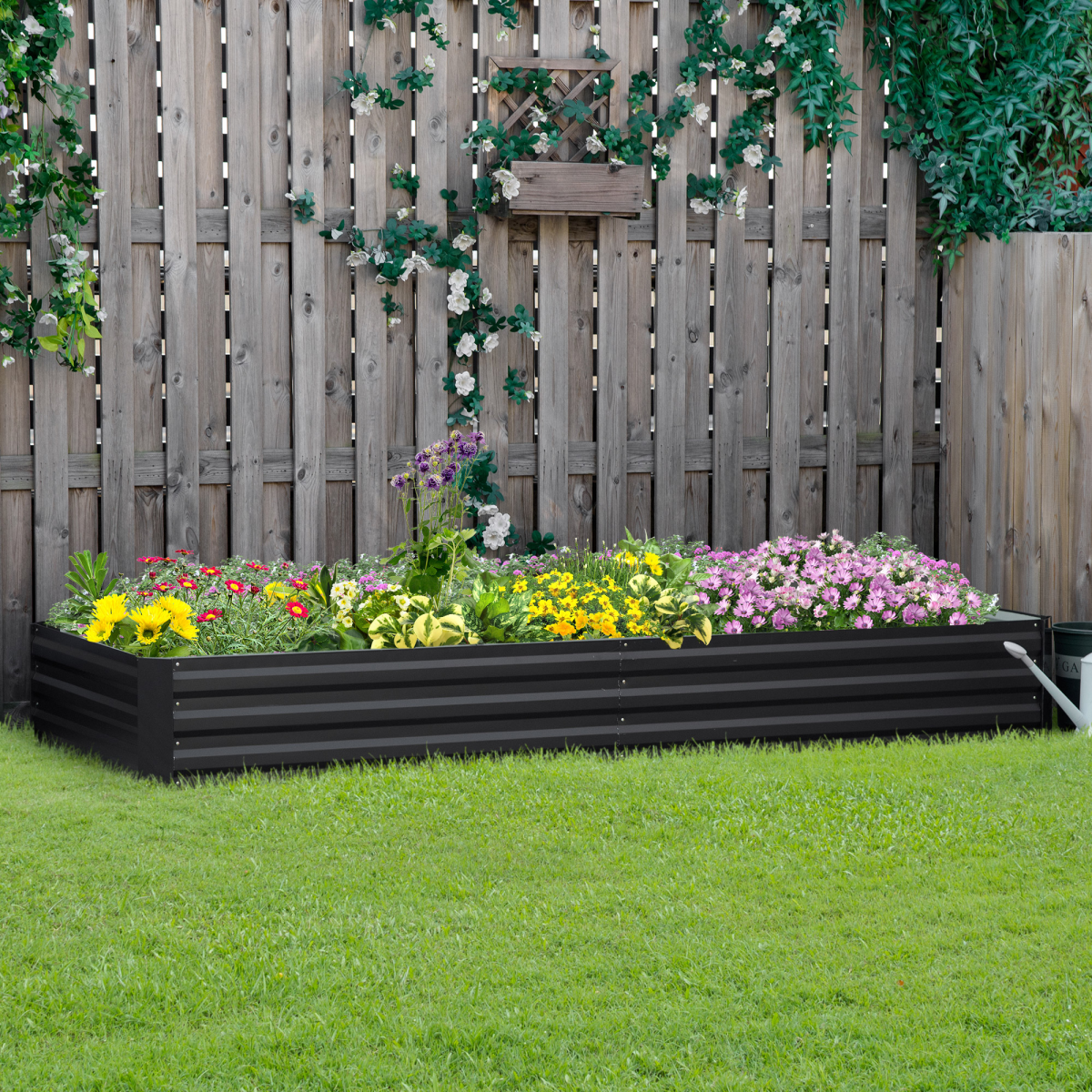 cortex-london-windsor-galvanised-steel-raised-garden-bed-grey