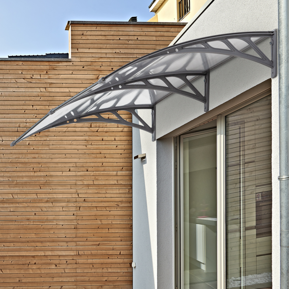 cortex-london-windsor-clear-polycarbonate-door-canopy-outdoor-rain-shelter
