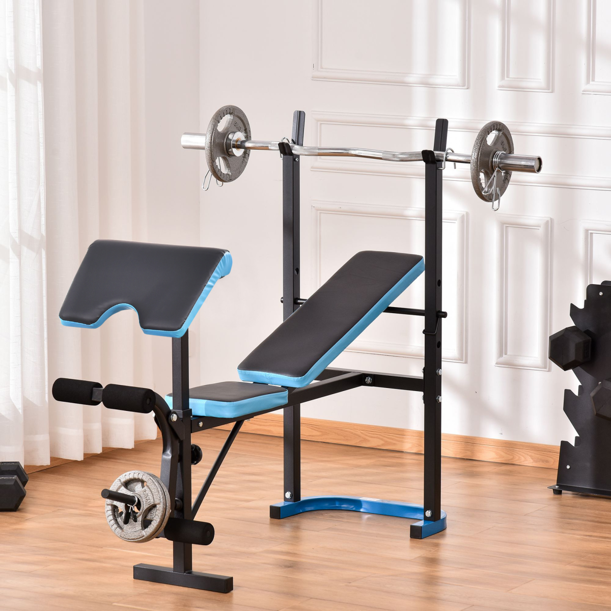 cortex-london-windsor-adjustable-weight-bench-barbell-rack-leg-developer