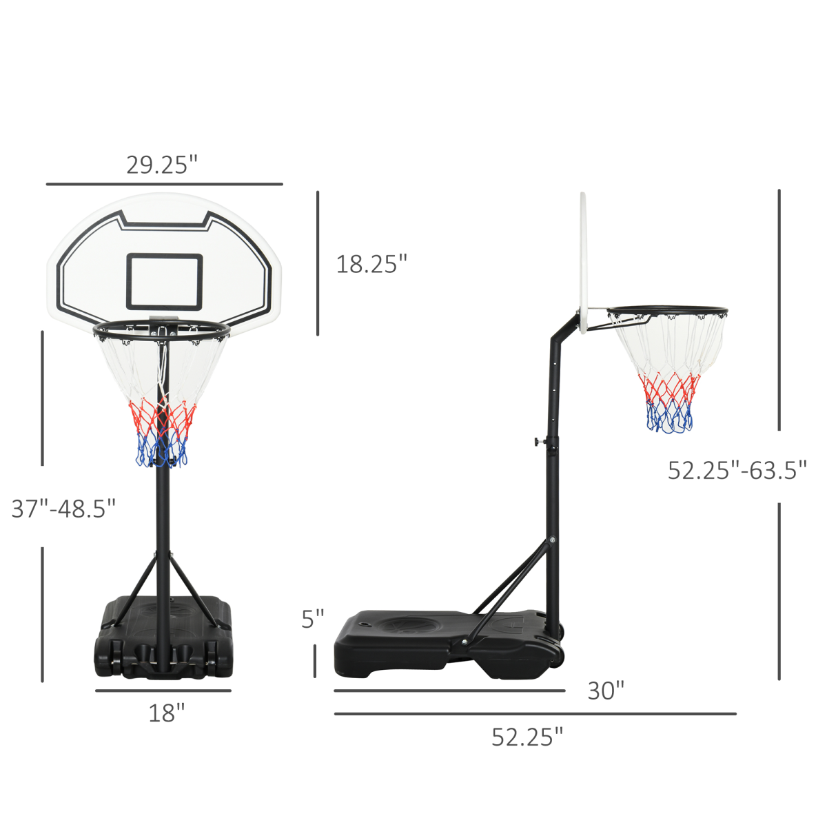 cortex-london-windsor-kids-poolside-basketball-hoop-adjustable-height