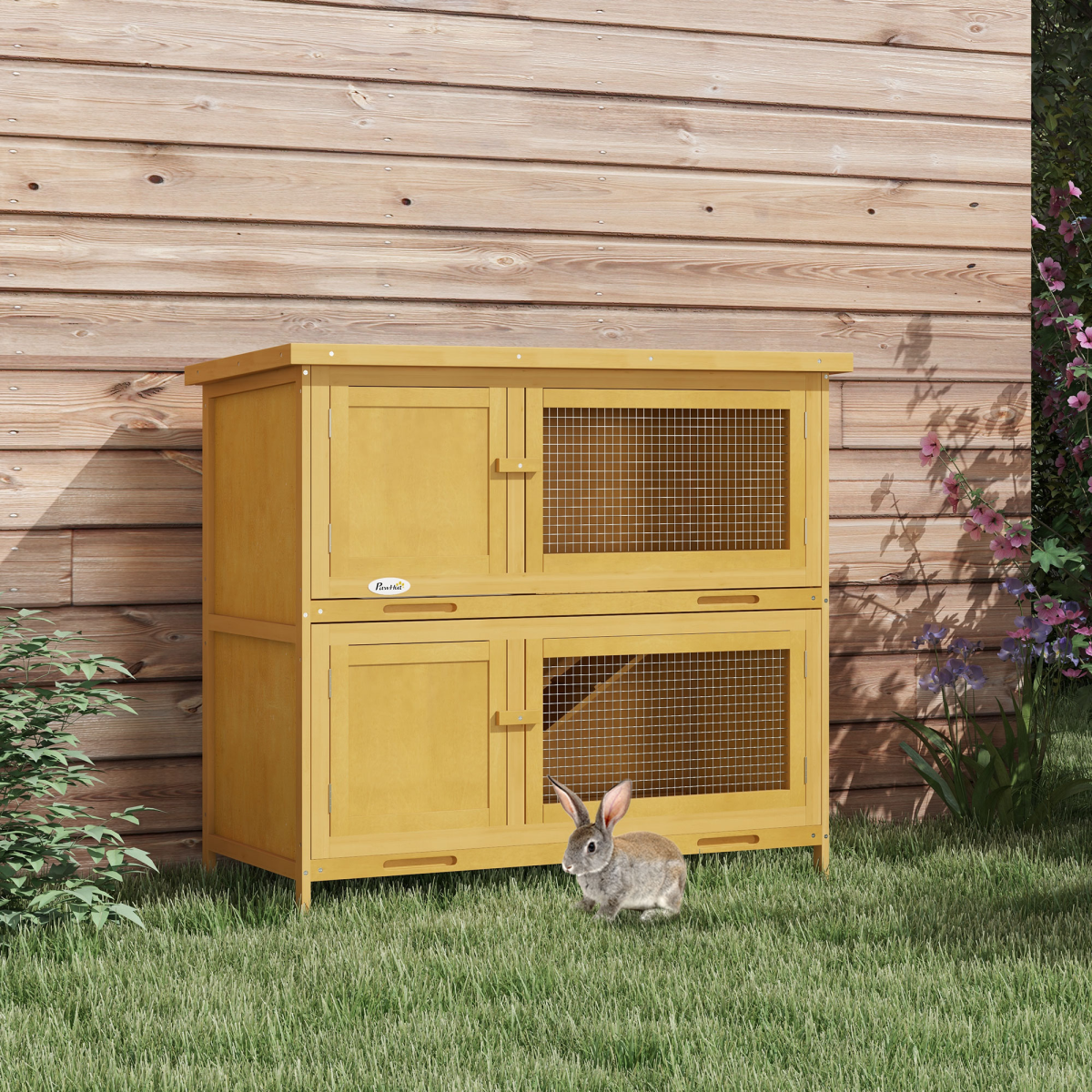 cortex-london-windsor-double-decker-yellow-rabbit-hutch