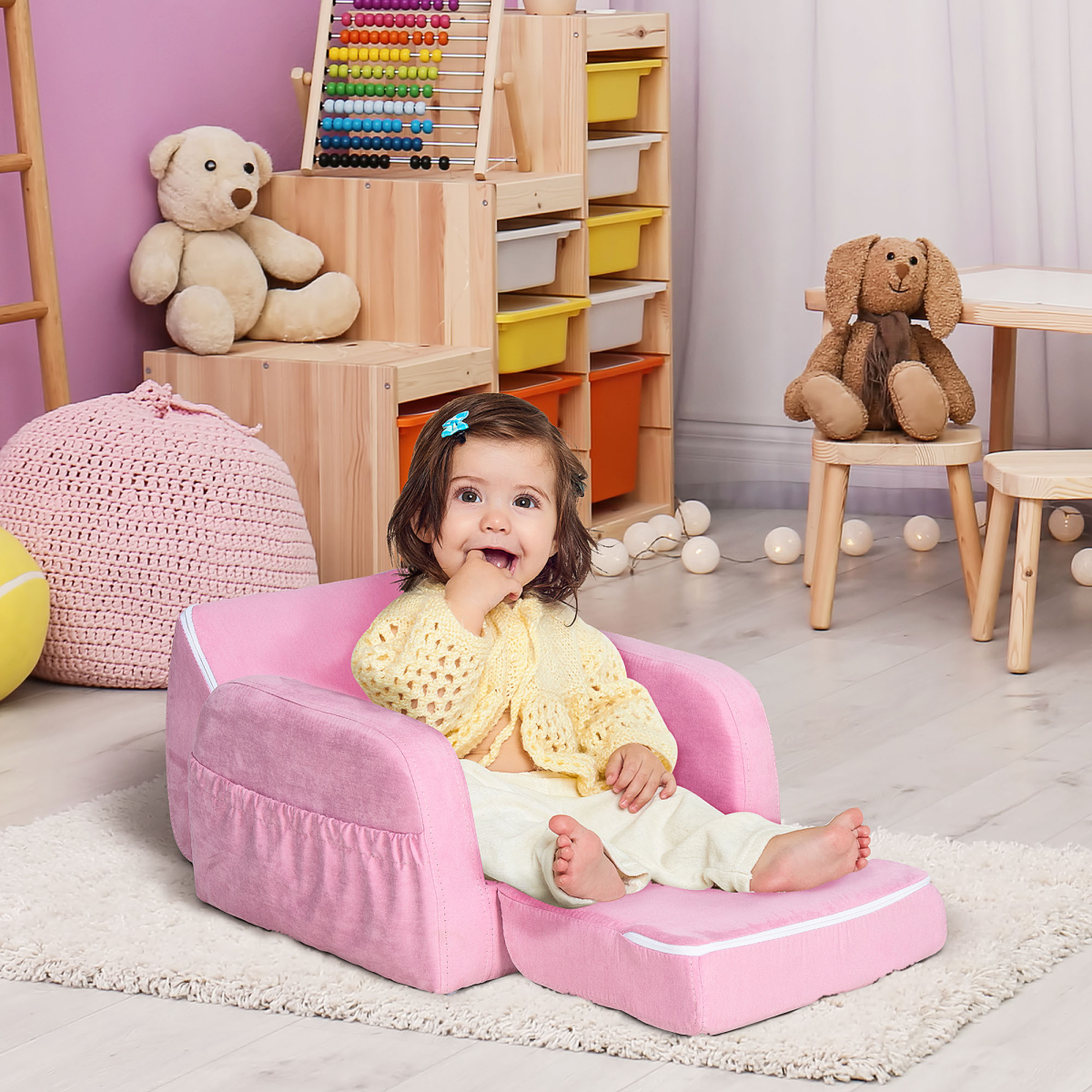 cortex-london-windsor-kids-pink-2-in-1-armchair-sofa-bed-faux-leather-wood-frame