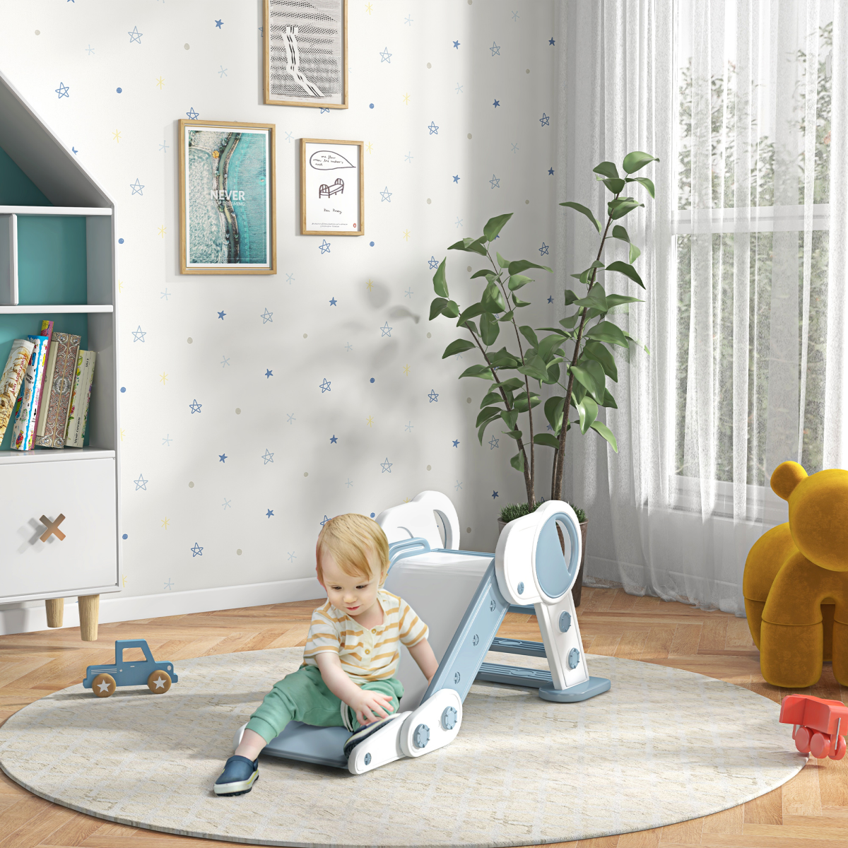 cortex-london-windsor-foldable-kids-slide-grey