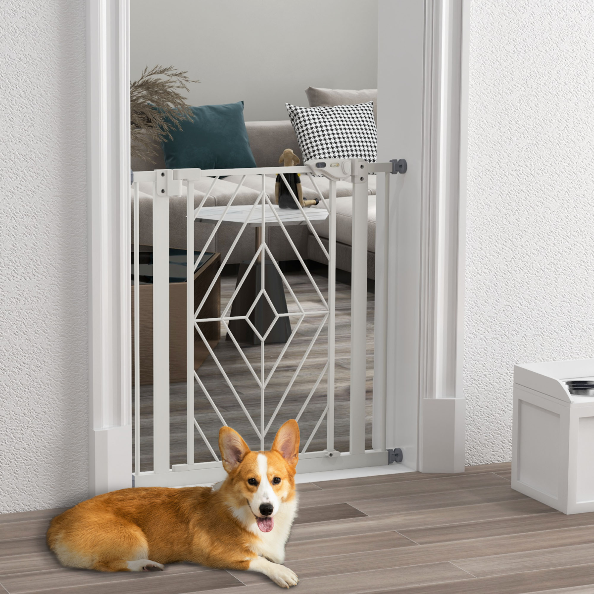 cortex-london-windsor-auto-closing-safety-gate-for-dogs-white-steel-74-80cm