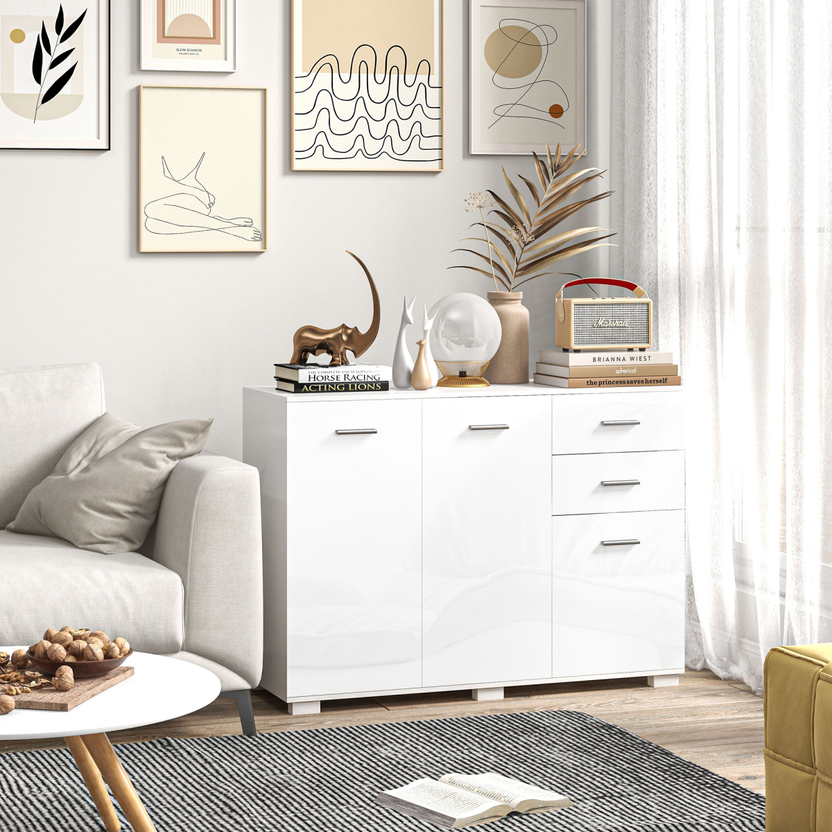 cortex-london-york-modern-white-kitchen-sideboard-cabinet-two-drawers-adjustable-shelf