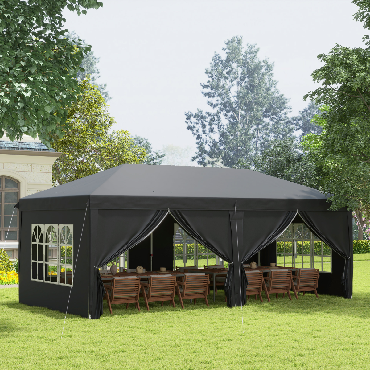 cortex-london-windsor-3-x-6m-adjustable-pop-up-gazebo-black-sidewalls
