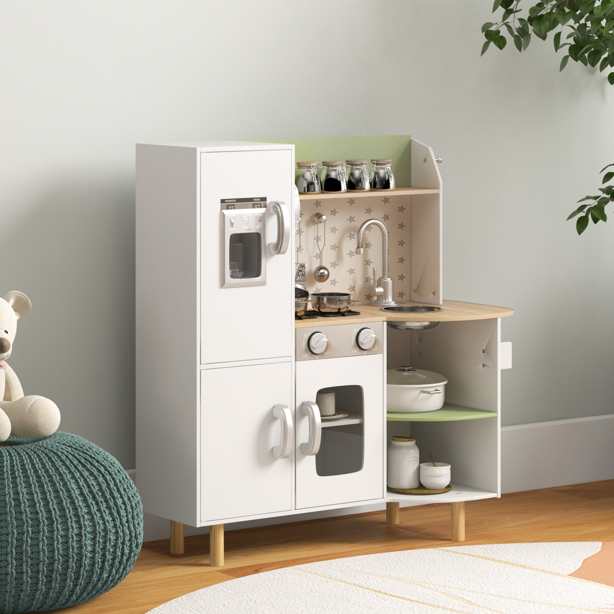 cortex-london-windsor-white-toy-kitchen-playset-with-ice-maker-and-phone