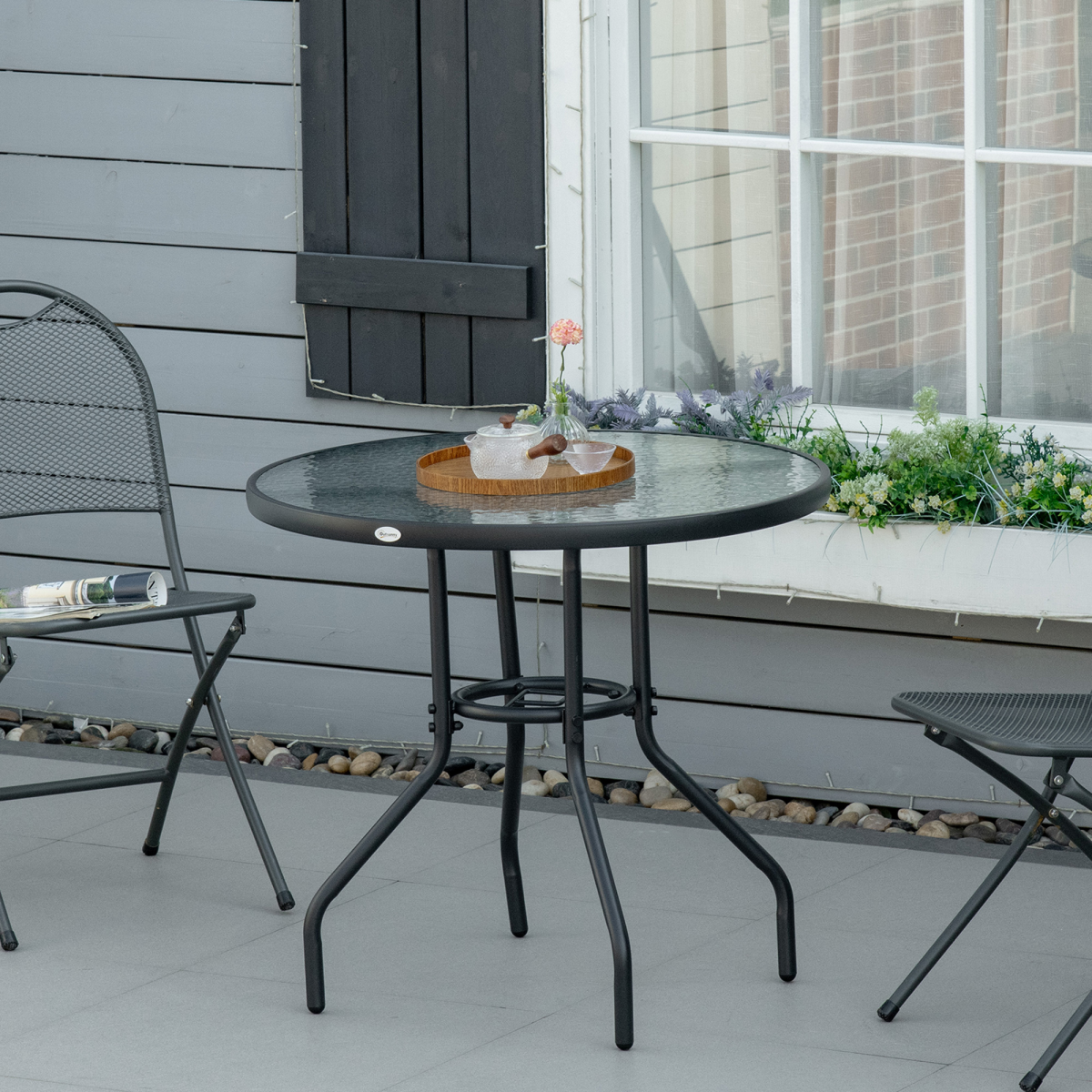 cortex-london-york-outdoor-round-dining-table-tempered-glass-steel-80cm
