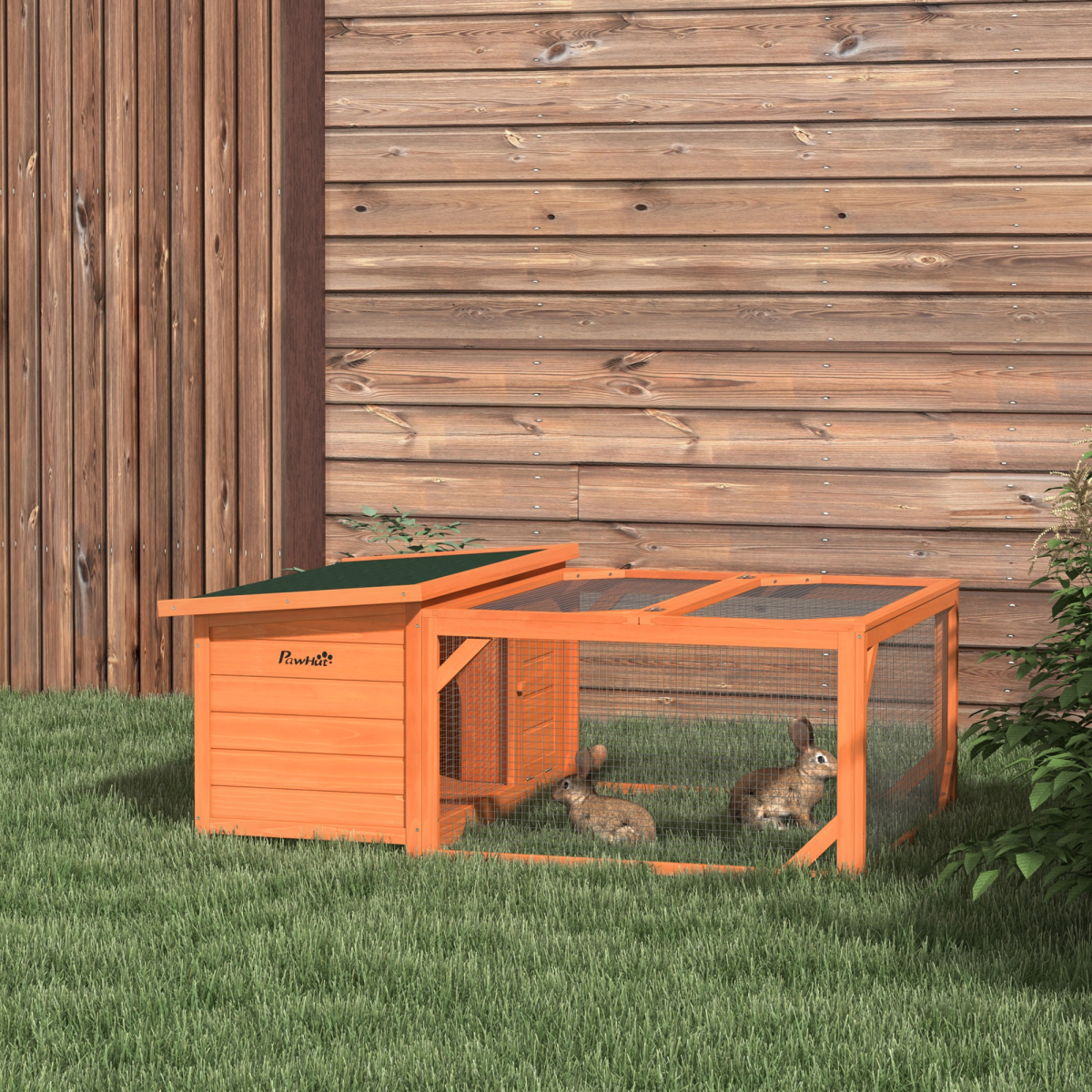 cortex-london-windsor-wooden-rabbit-hutch-with-run-weather-resistant-fir-wood