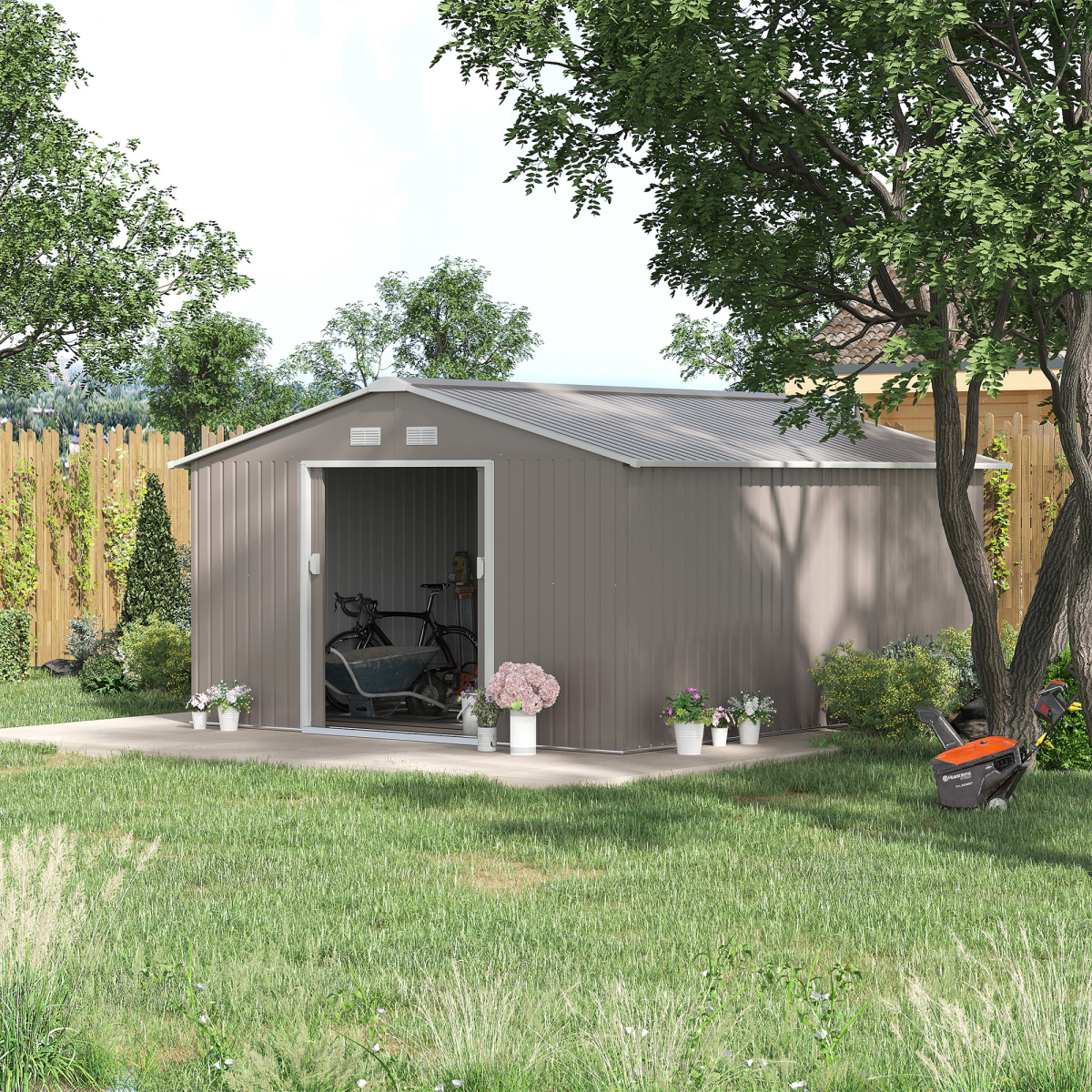 cortex-london-windsor-metal-garden-storage-shed-12-5ft-x-11ft