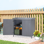 cortex-london-kensington-galvanised-grey-garden-storage-cabinet-potting-bench-table