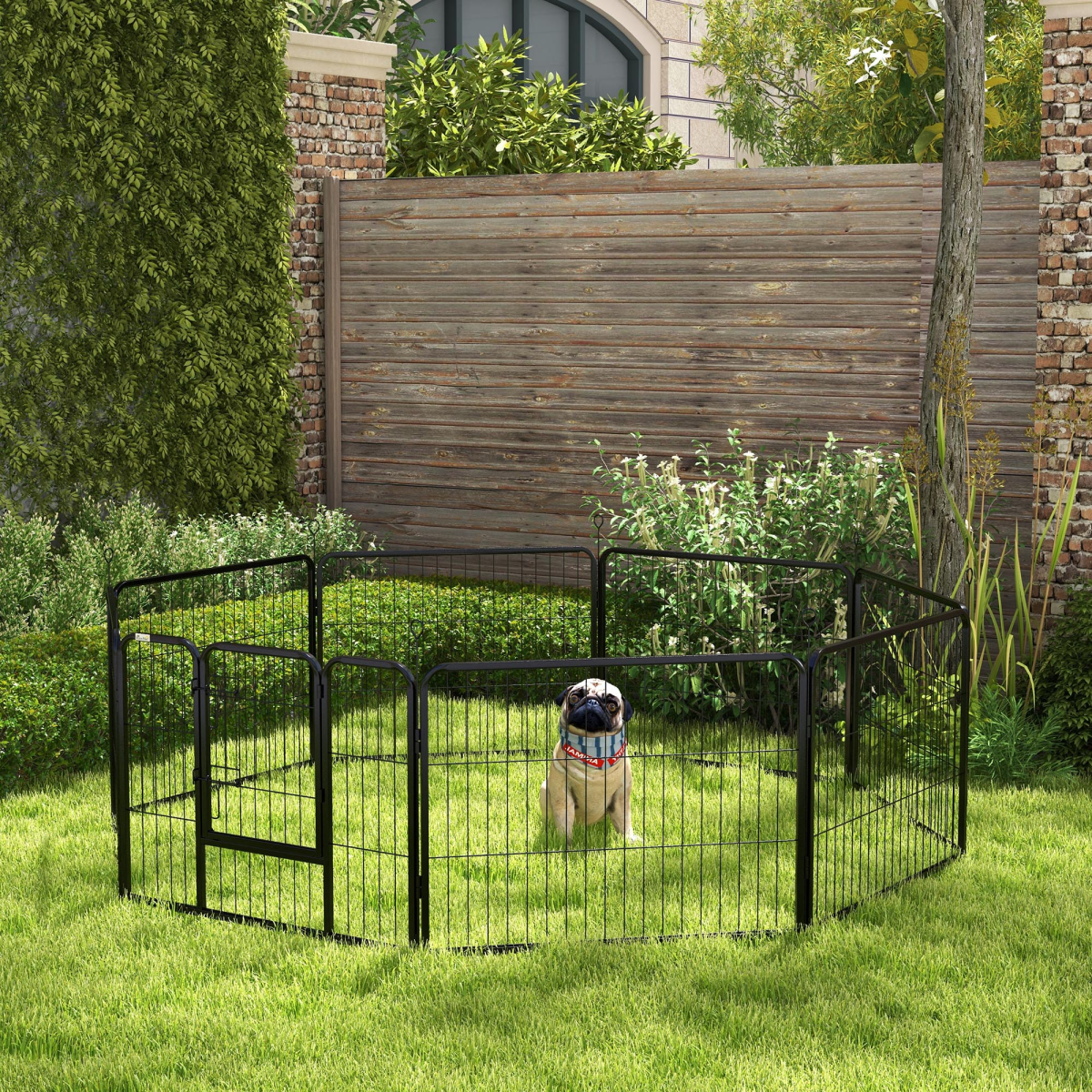 cortex-london-windsor-black-steel-dog-puppy-guinea-pig-playpen