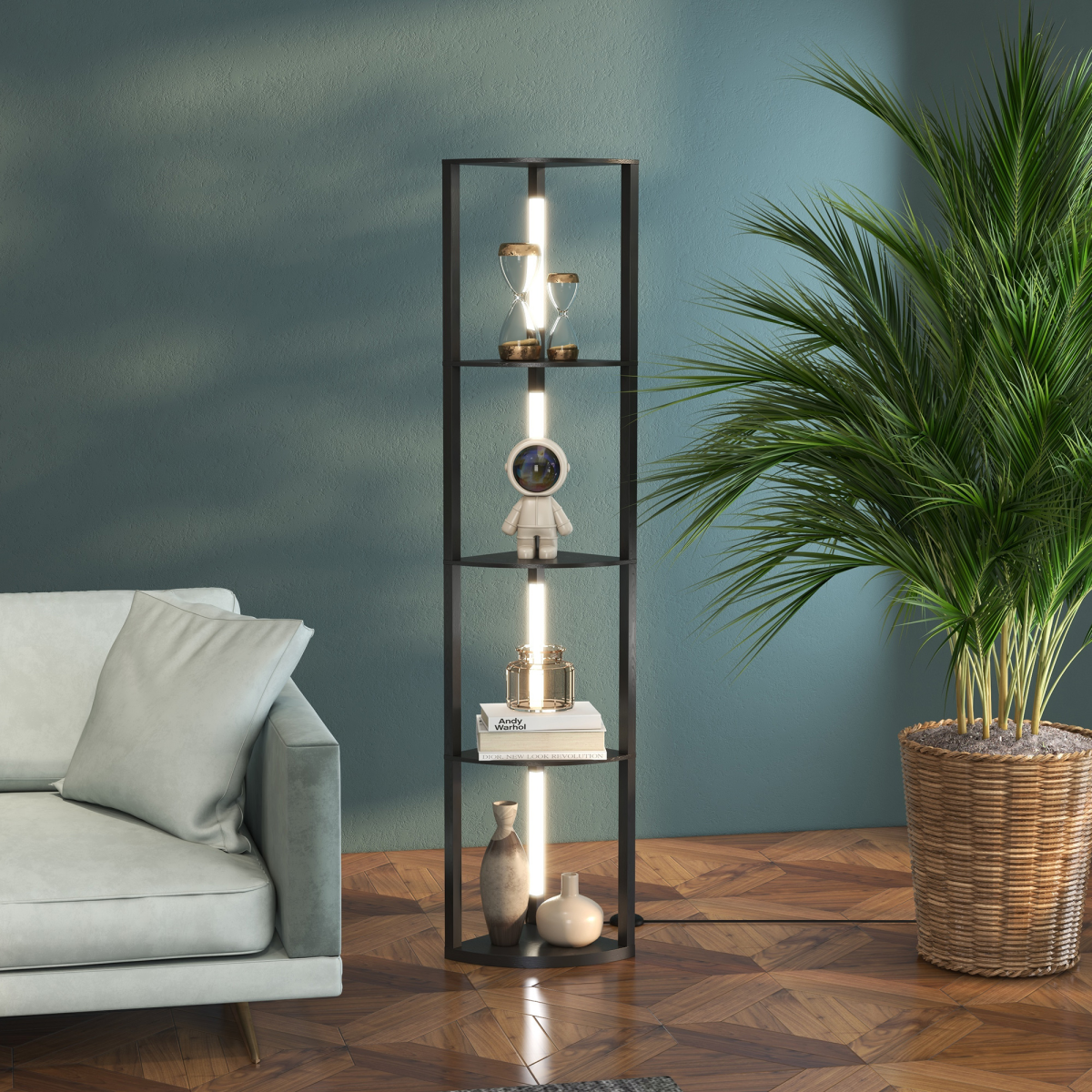 cortex-london-york-corner-floor-lamp-three-shelves-dimmable-3000k-warm-white-led-light