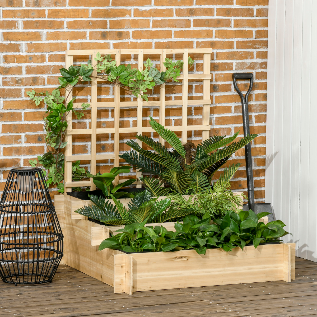 cortex-london-canterbury-three-tier-wooden-garden-planter-with-trellis