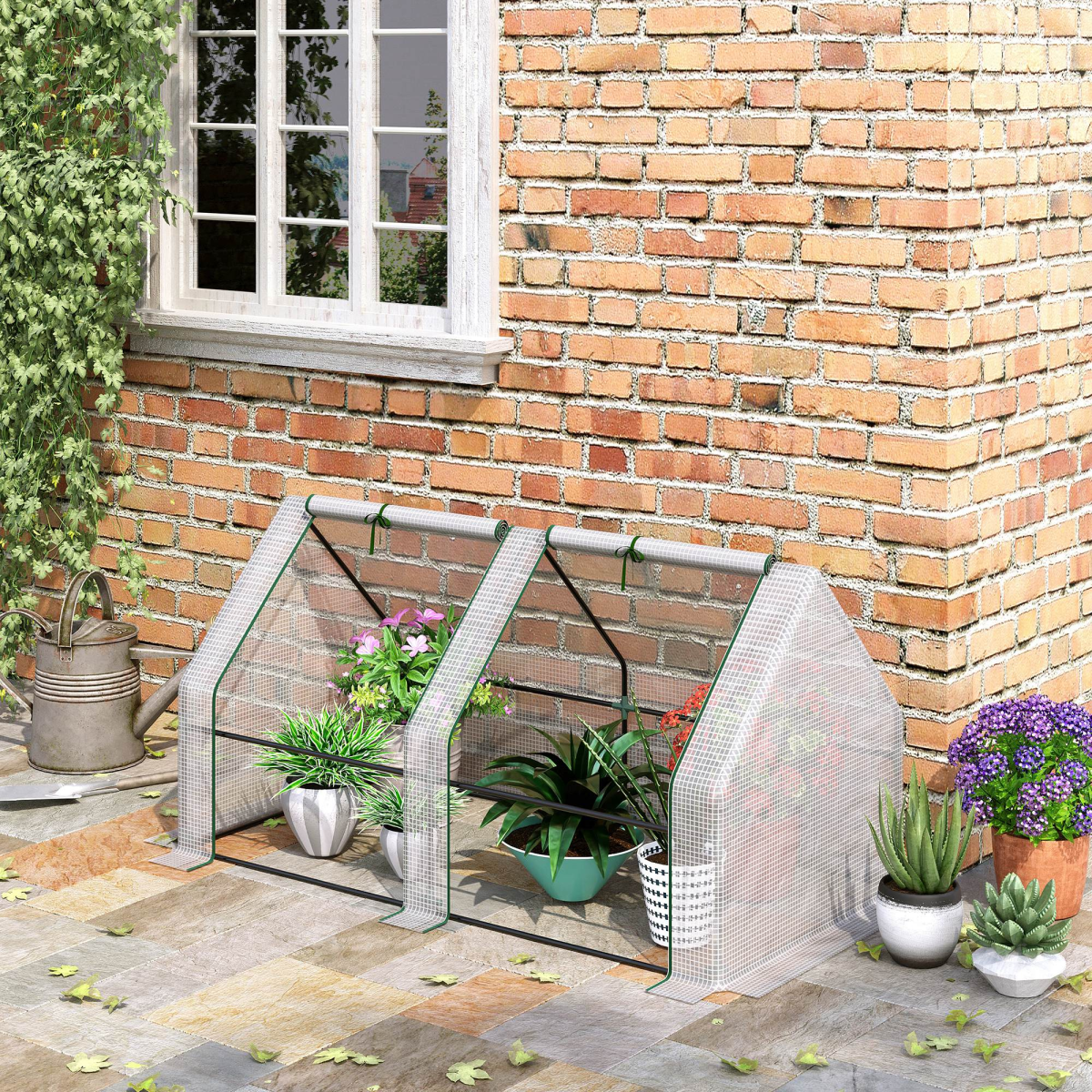 cortex-london-kensington-mini-greenhouse-polytunnel-white