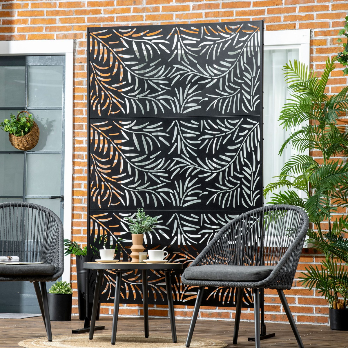 cortex-london-windsor-leaf-metal-garden-privacy-screen-198cm