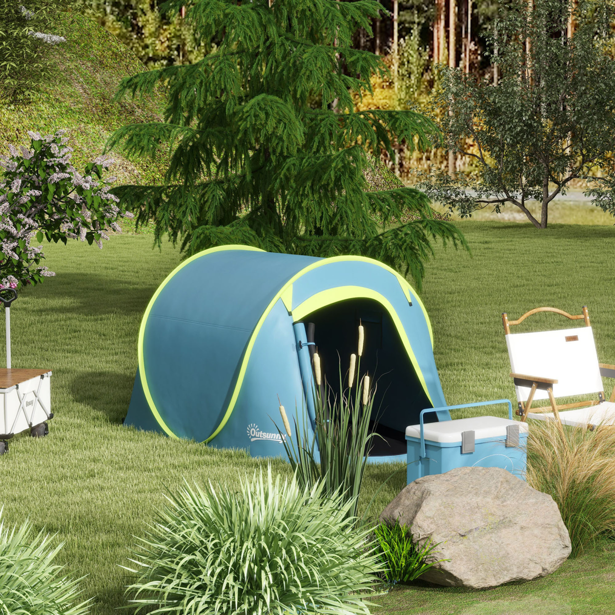 cortex-london-keswick-pop-up-camping-tent-2-man-blue