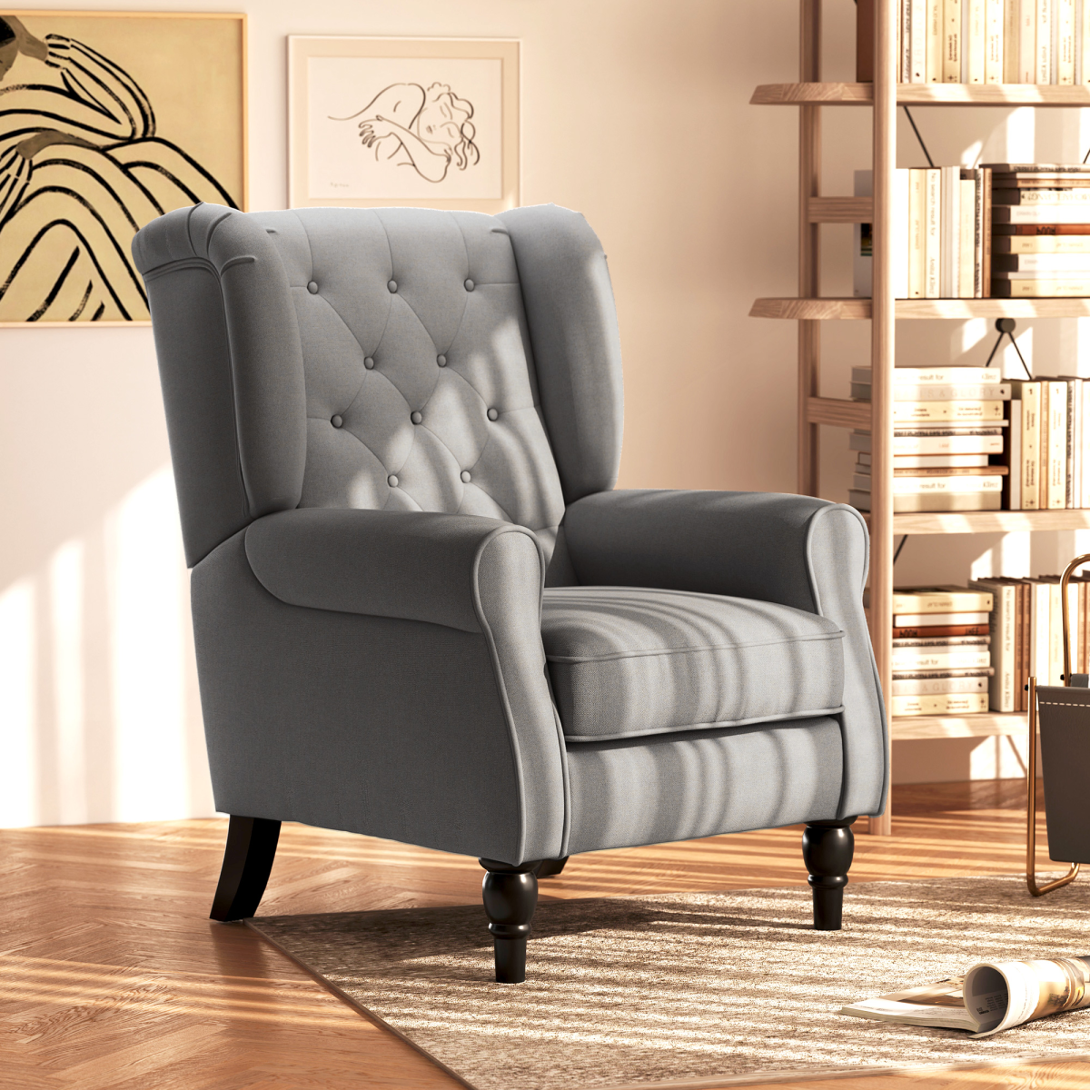 cortex-london-york-retro-tufted-dark-grey-fabric-wingback-armchair
