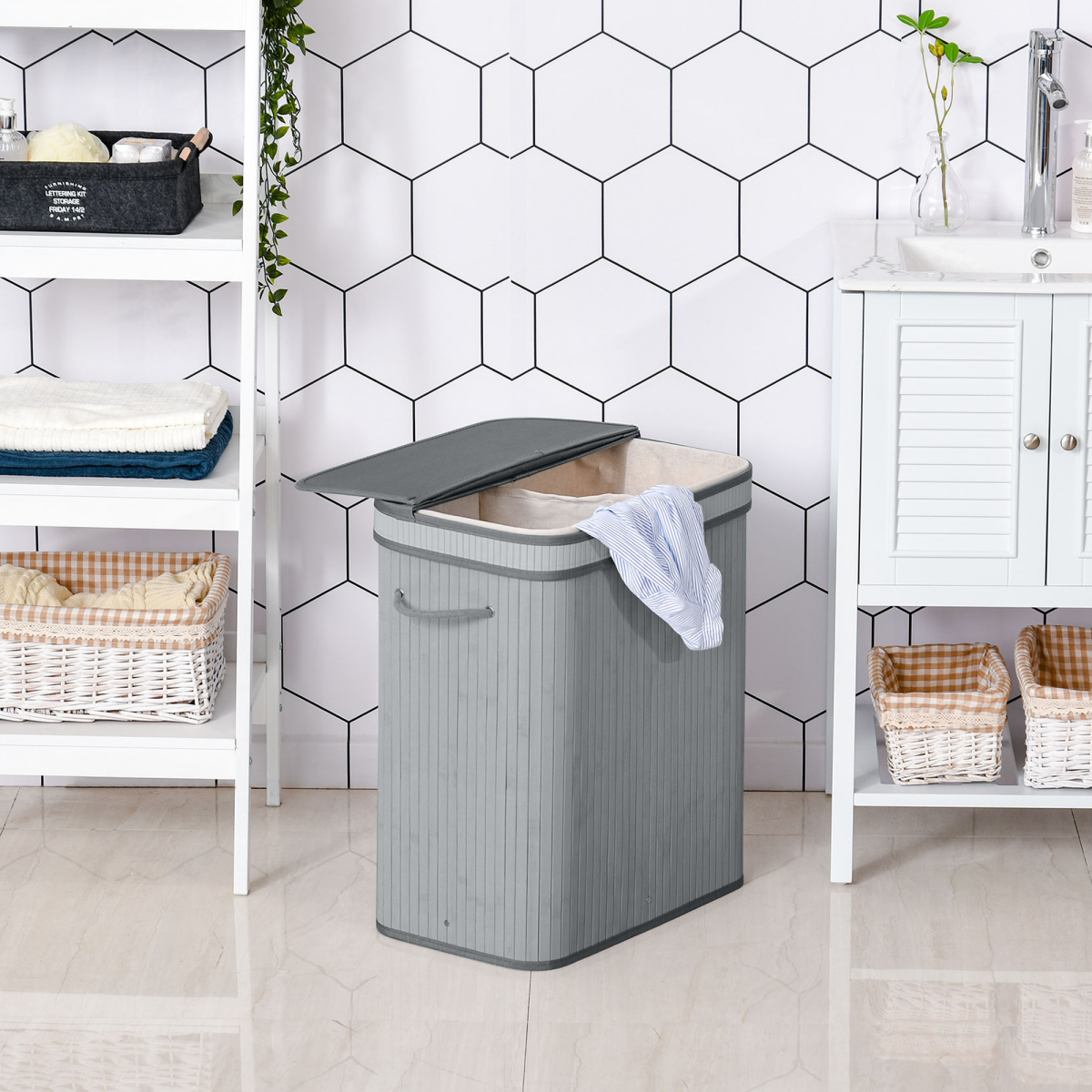 cortex-london-windsor-100l-flip-lid-bamboo-laundry-basket-grey