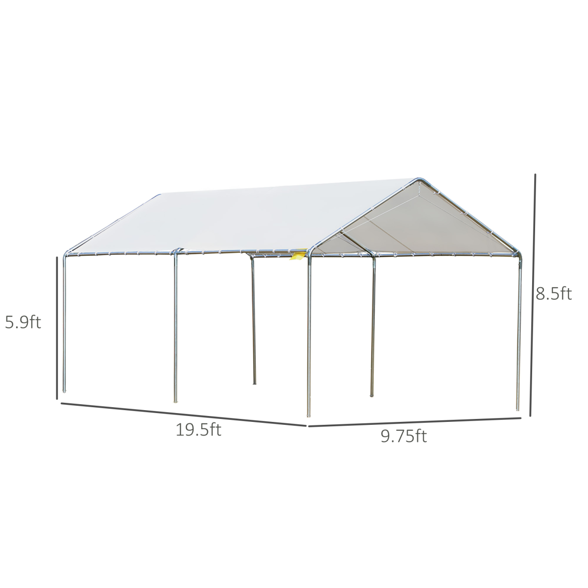 cortex-london-windsor-carport-galvanised-steel-pe-canopy-white