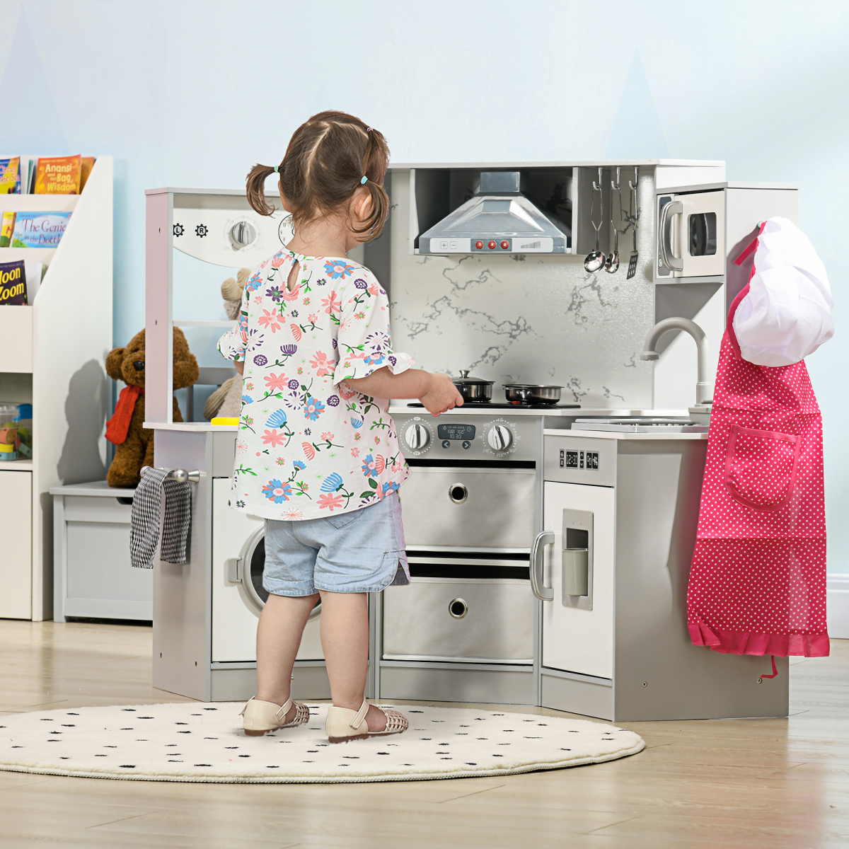 cortex-london-windsor-grey-toy-kitchen-playset-running-water-apron-chef-hat