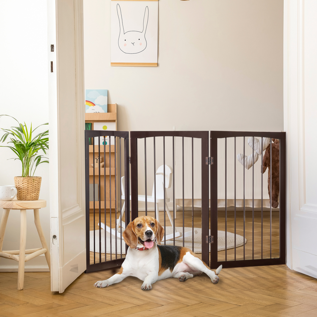 cortex-london-york-pine-wood-folding-pet-gate