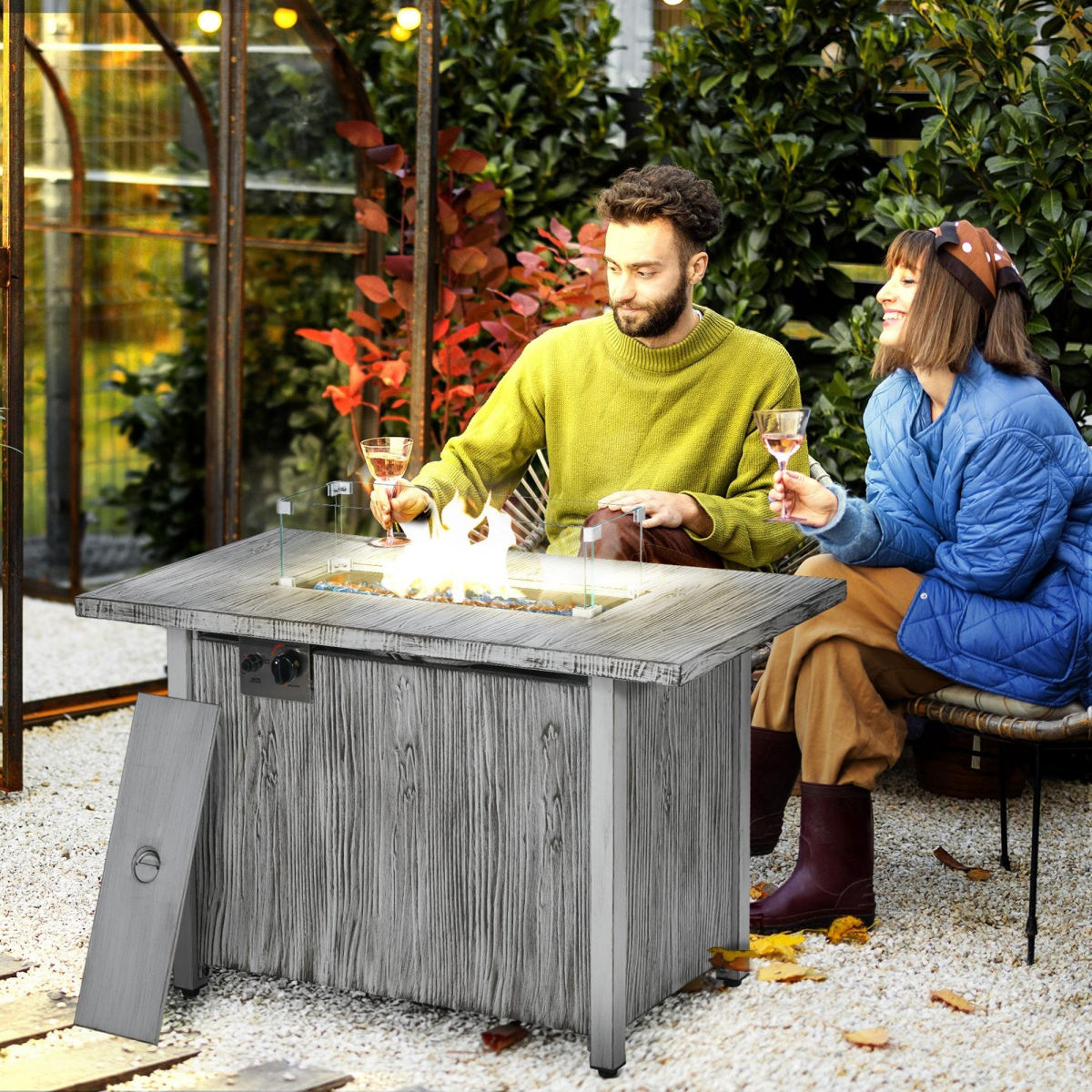 cortex-london-windsor-grey-propane-gas-fire-pit-table-50000-btu-glass-screen-cover