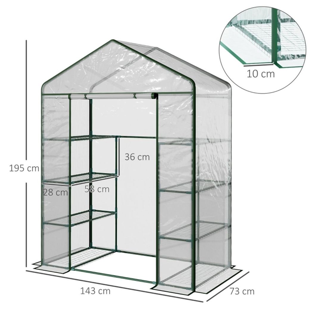 cortex-london-kew-walk-in-greenhouse-deep-green-transparent-pvc-cover-four-shelves