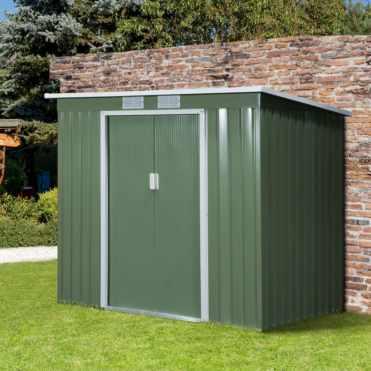 cortex-london-windsor-steel-garden-storage-shed-sloped-roof-213x130x173cm