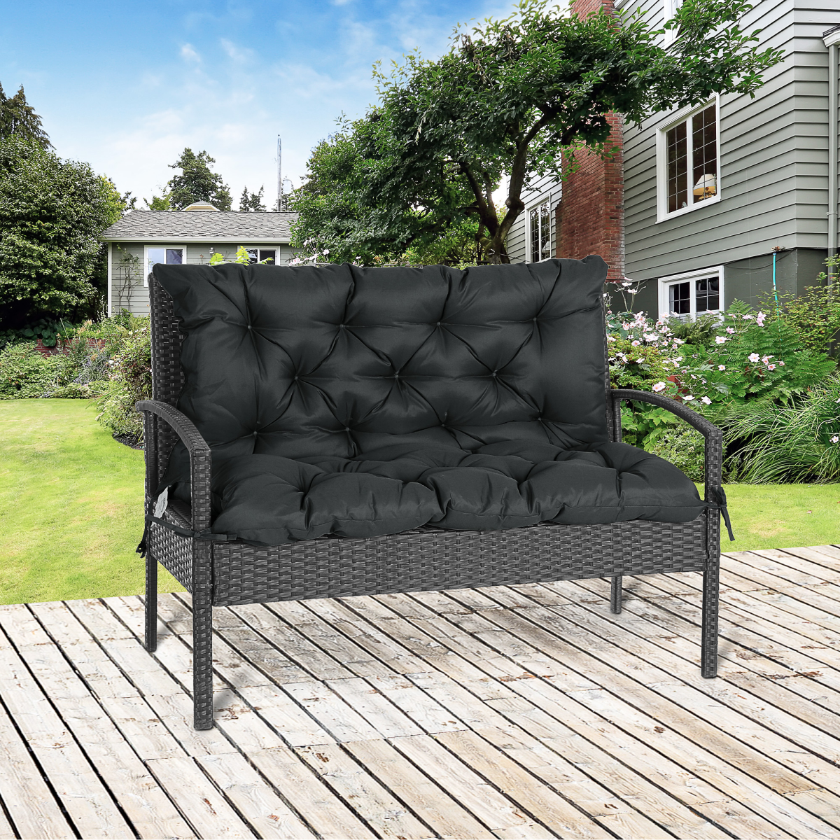 cortex-london-york-two-seater-garden-bench-cushion-black-with-ties