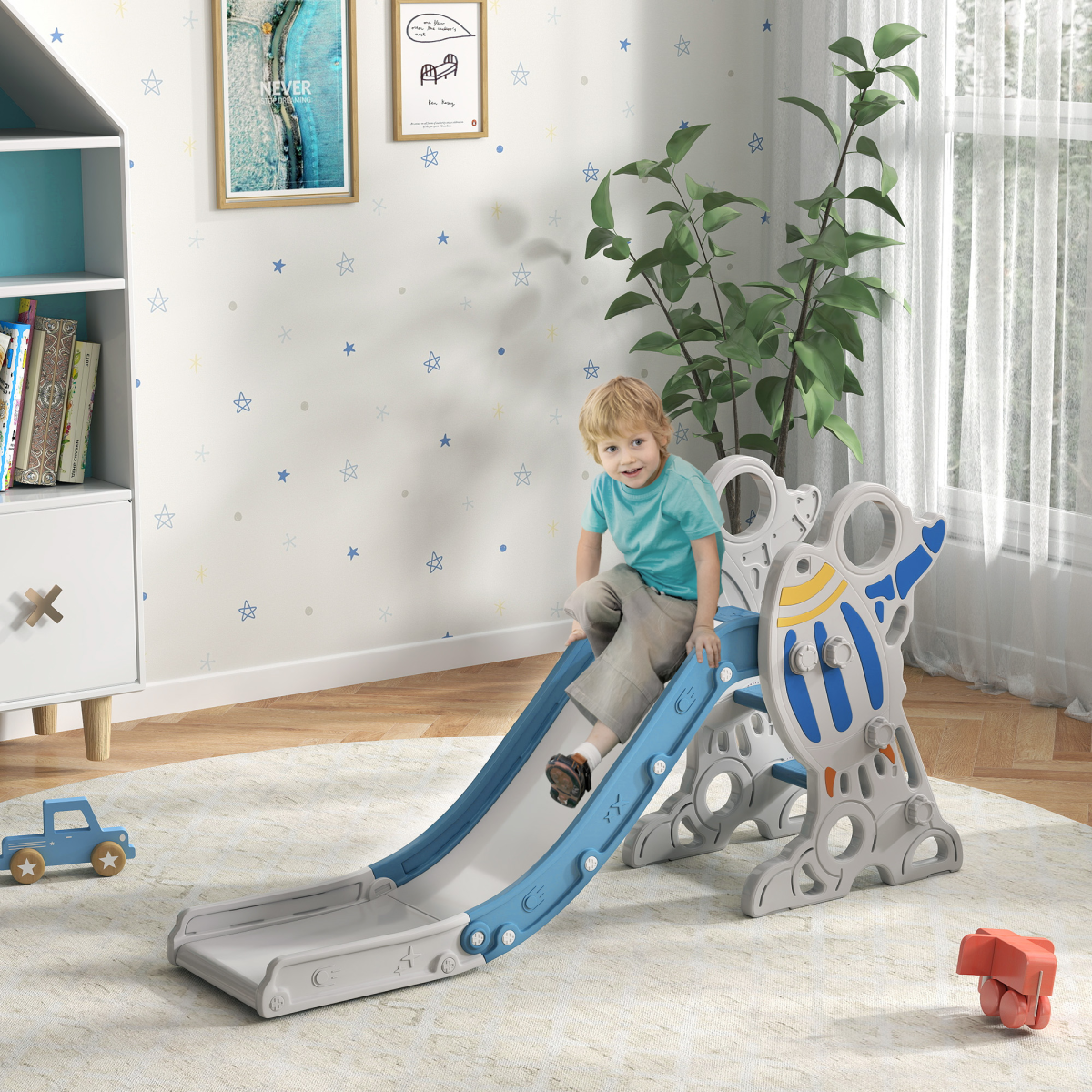 cortex-london-windsor-space-theme-toddler-slide-blue