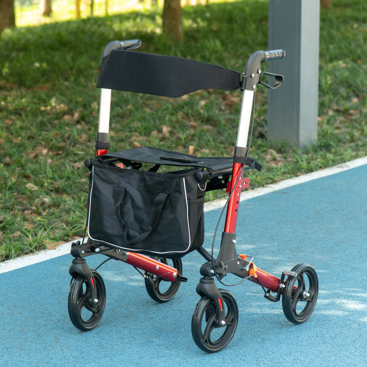 cortex-london-windsor-folding-rollator-walker-seat-storage-bag-adjustable-handle