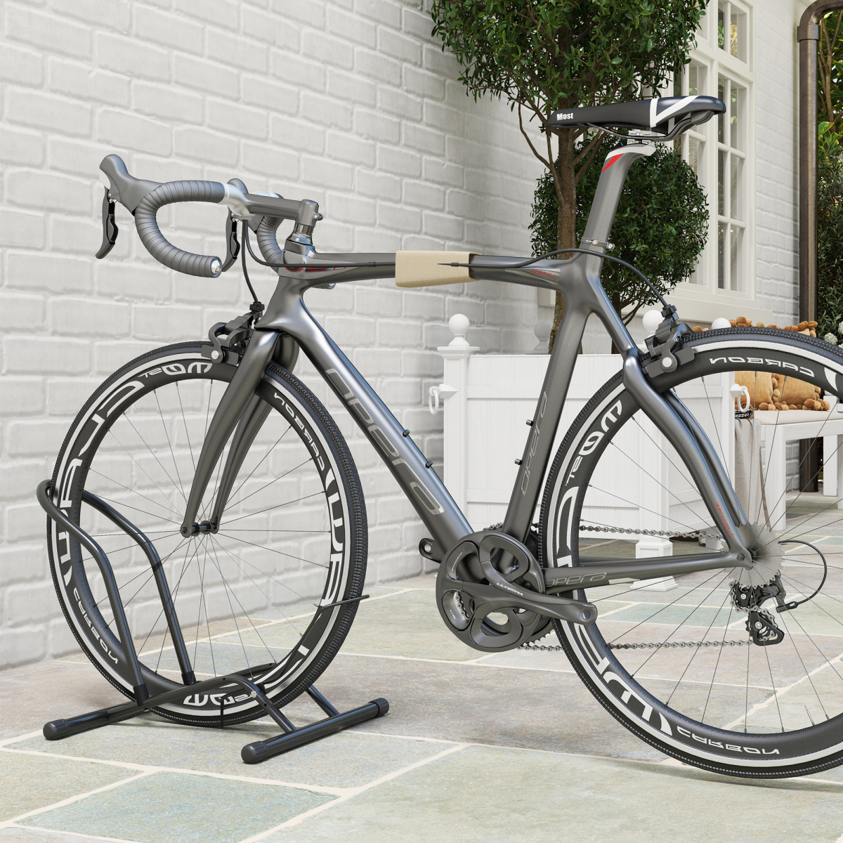 cortex-london-windsor-steel-bike-stand-black-indoor-bicycle-storage-rack