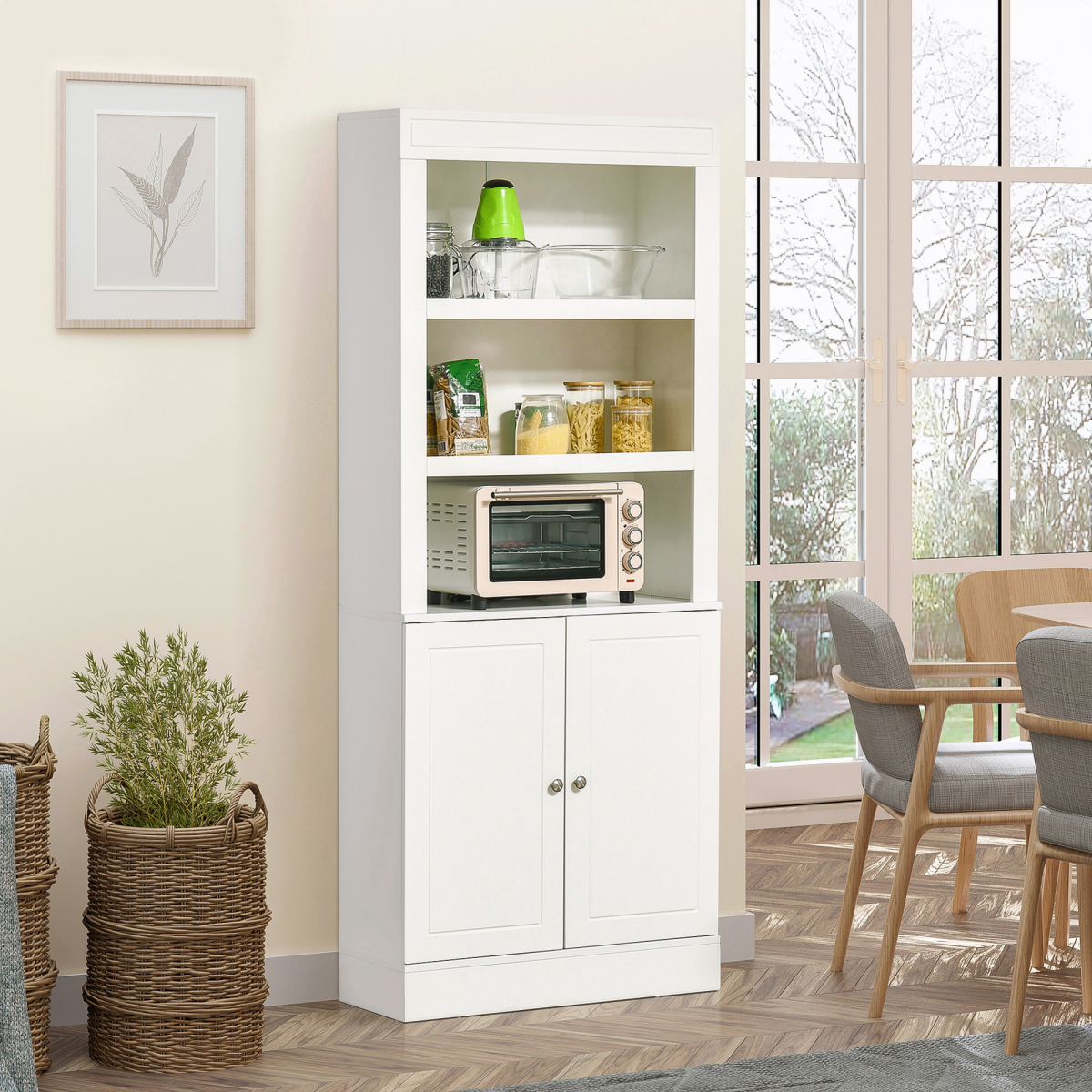 cortex-london-windsor-white-kitchen-cupboard-6-tier-shelving