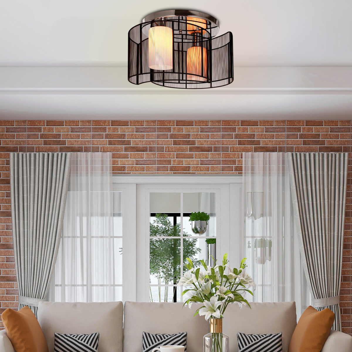 cortex-london-york-chrome-black-fabric-chandelier-40-25h-cm