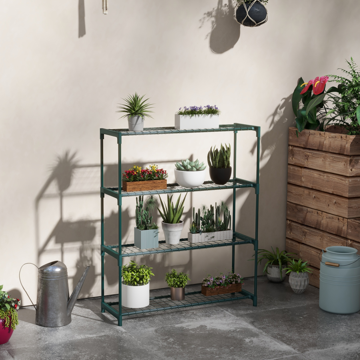 cortex-london-york-four-tier-steel-plant-stand-dark-green